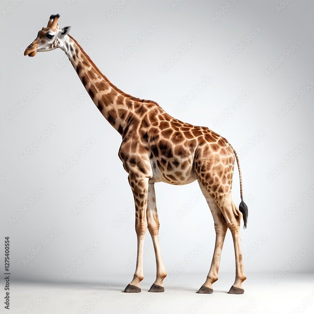Obraz premium Giraffe Standing Profile