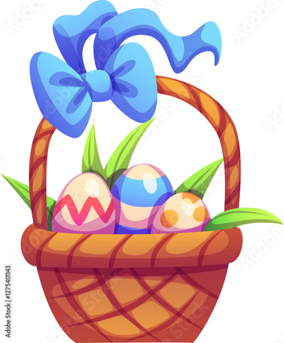 Easter Basket with Bow