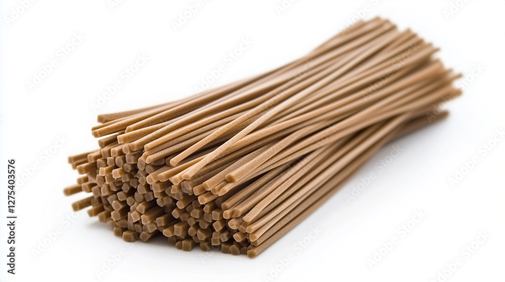 Soba noodles isolated on white background Soba noodles isolated on white background