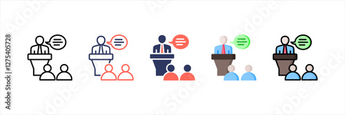 Seminar Multistyle Icon Set