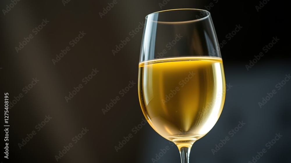 Elegant White Wine Glass - Stunning Still Life Photography Elegant White Wine Glass - Stunning Still Life Photography