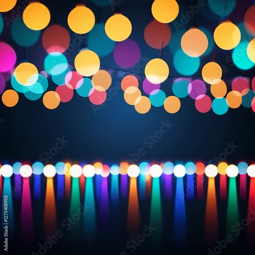 Colorful Bokeh Lights Background