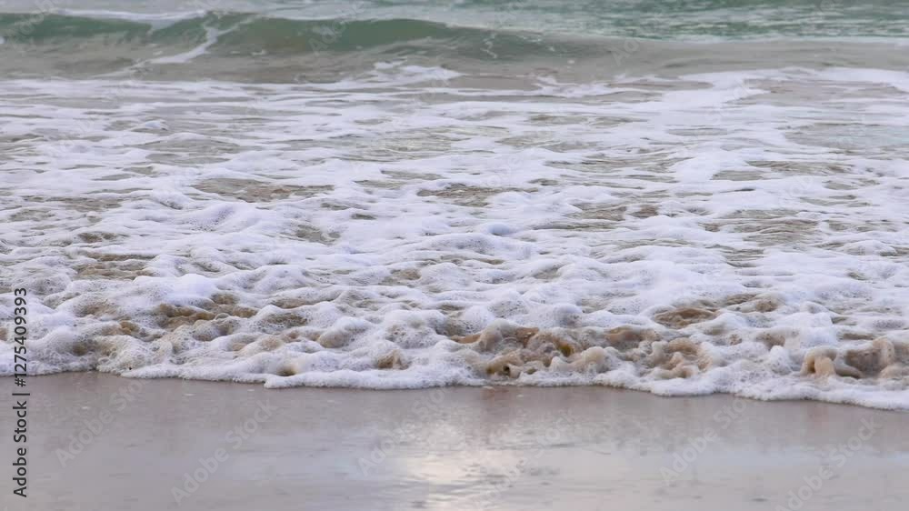 Waves Crashing on Australian Beach Waves Crashing on Australian Beach