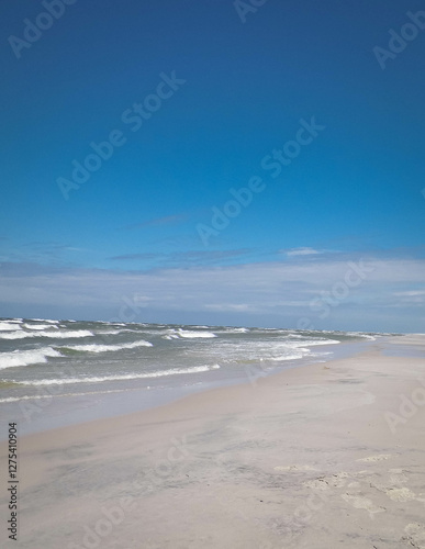 Huge beach in Stilo. Northern Poland.
