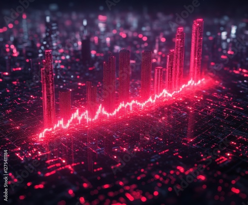 Wallpaper Mural A Futuristic City Skyline at Night Torontodigital.ca