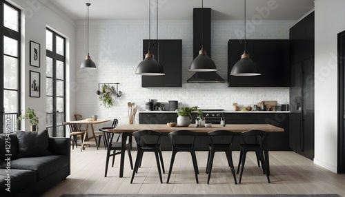 Modern Scandinavian Kitchen Interior Design