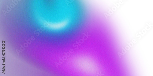 Abstract gradient in purple and turquoise colors with grainy texture on white background. Perfect for banners, posters, headers or cover designs