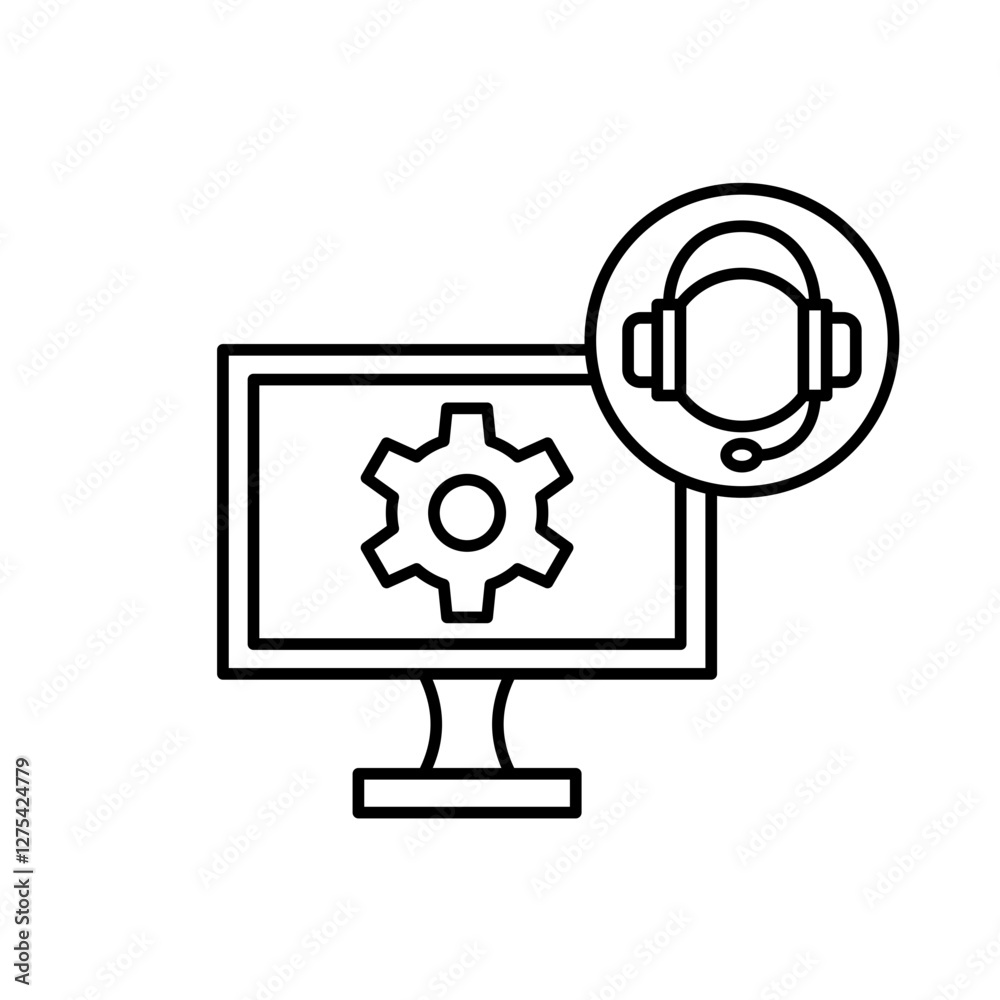 IT Network Service Icon IT Network Service Icon