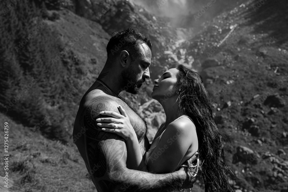 Summer vacation in nature. Couple in love outside. Sexy couple hugged in nature. Sensual couple in love outdoors. Carefree couple cuddled in nature. Sensual embrace on green nature. Summer vacation in nature. Couple in love outside. Sexy couple hugged in nature. Sensual couple in love outdoors. Carefree couple cuddled in nature. Sensual embrace on green nature.