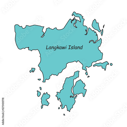 Langkawi island map