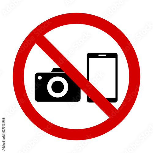 no photography sign, no camera sign.