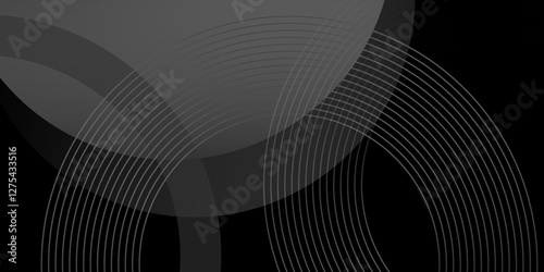 Dark geometric black abstract background elegant design pattern. Vector illustration design for business presentation, banner, cover, web, flyer, card, poster, game, texture, slide, magazine vector. 