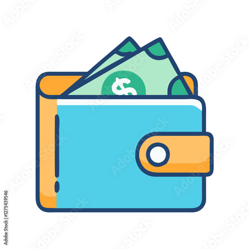 money wallet icon design