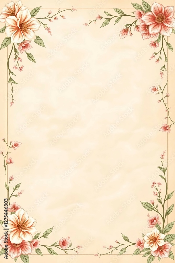 Fototapeta premium floral background with flowers