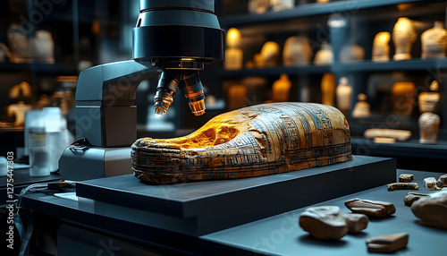 Advanced scientific analysis reveals secrets of an ancient artifact casing