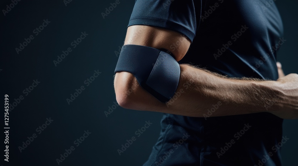 Sports injury from a tendonitis in the elbow during tennis. Featuring rehabilitation and recovery