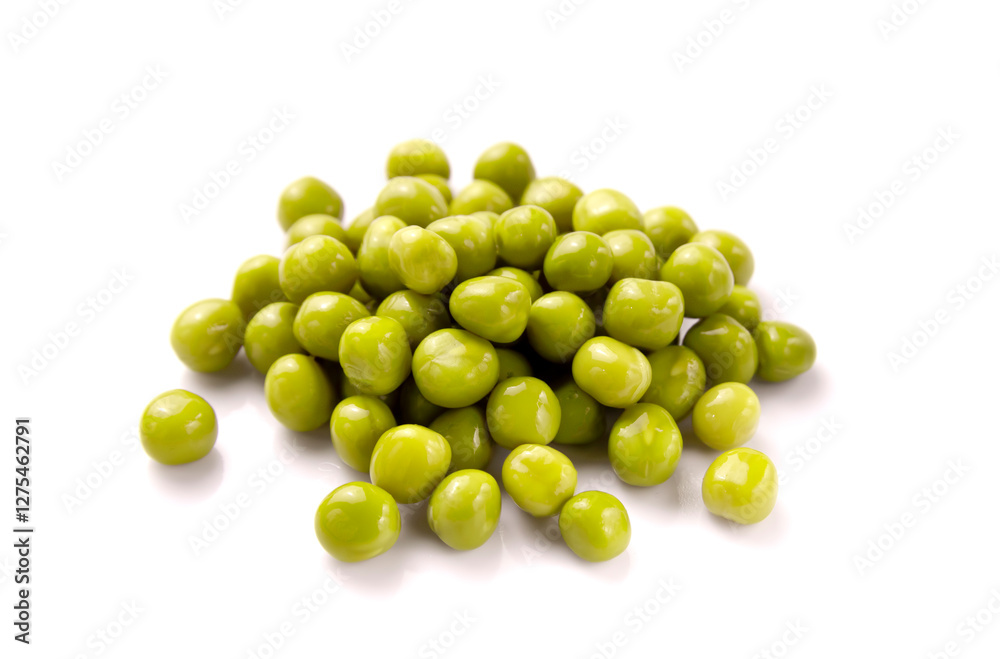 Marinated green peas isolated on white background. Marinated green peas isolated on white background.