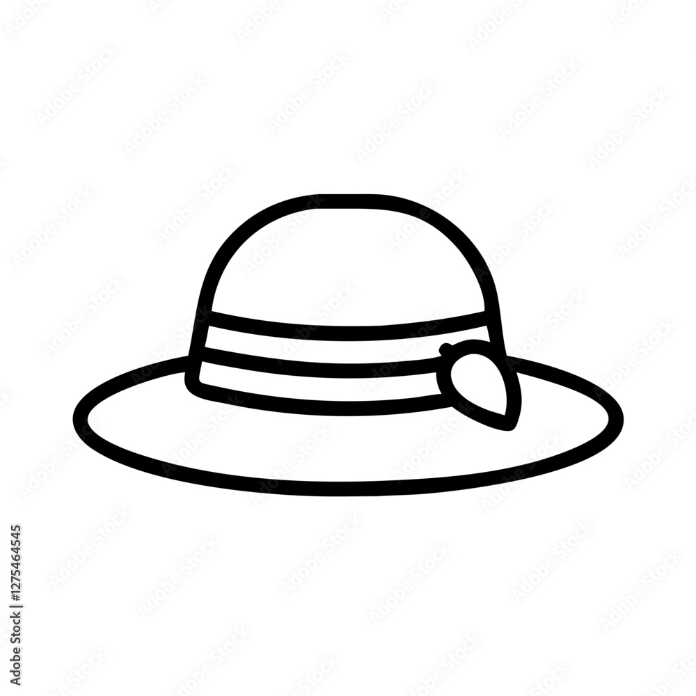 Pamela hat icon design Pamela hat icon design