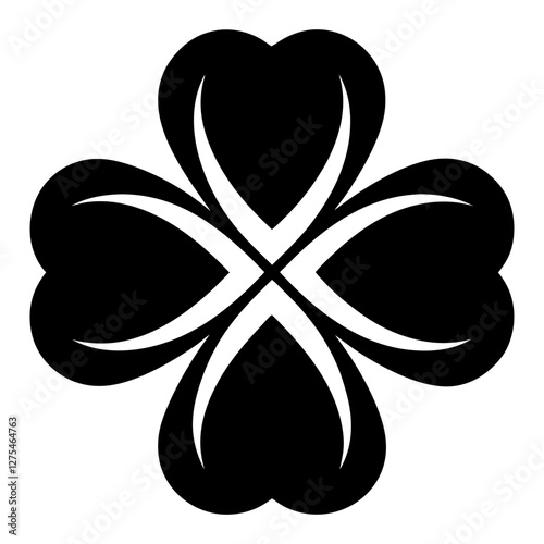 Clover icon vector illustration. clover sign and symbol. four leaf clover icon.