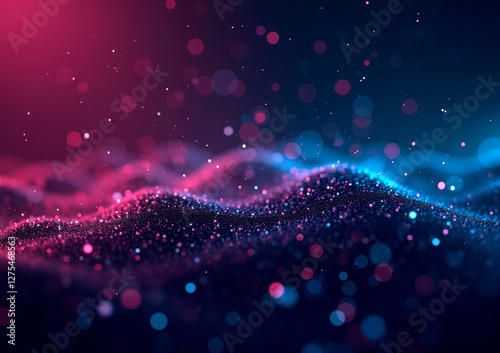 Digital background concept for graphics and technology, selective focus