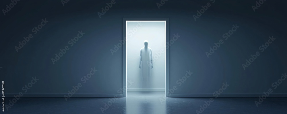 A shadowy figure with no discernible facial features, their presence evoking an unsettling dreamlike atmosphere, soft-focus surrealism, dark mystery A shadowy figure with no discernible facial features, their presence evoking an unsettling dreamlike atmosphere, soft-focus surrealism, dark mystery