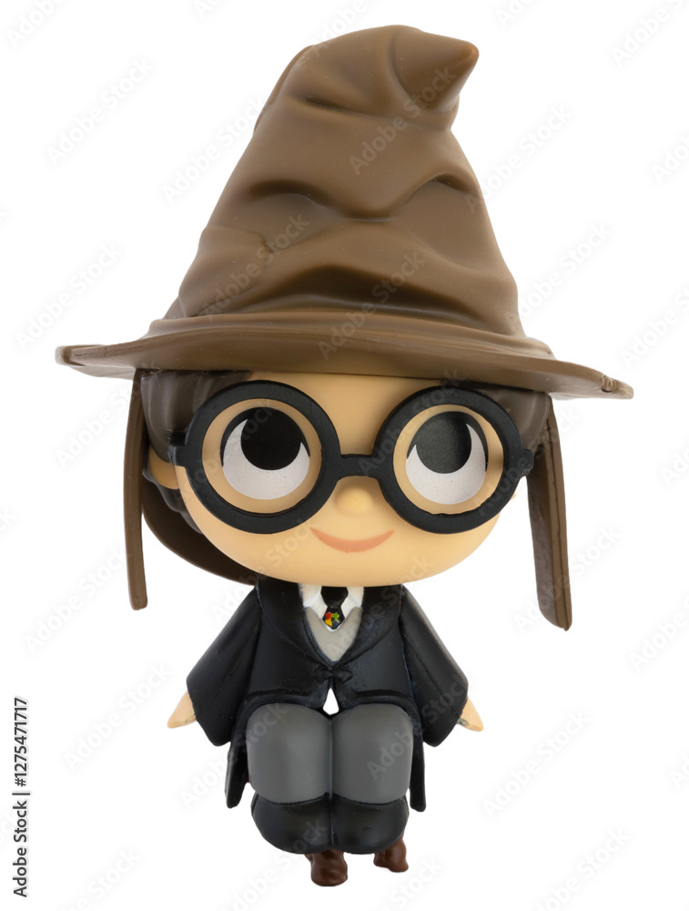 Naklejka premium Dortmund - Deutschland 17. Februar 2025 Funko Pop Figur Harry mit Hut - Studio Aufnahme