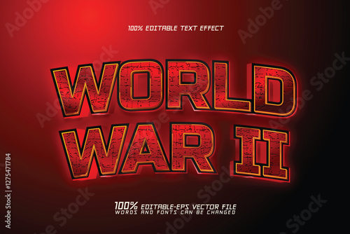 World War II Text Effect