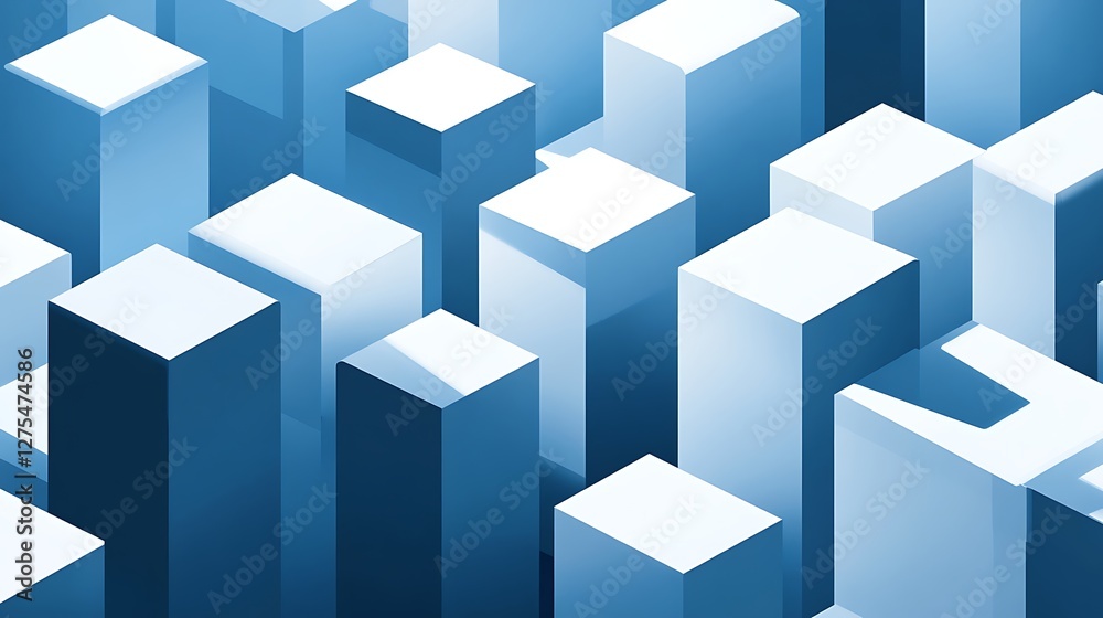 Abstract city, isometric, blue, background, tech Abstract city, isometric, blue, background, tech