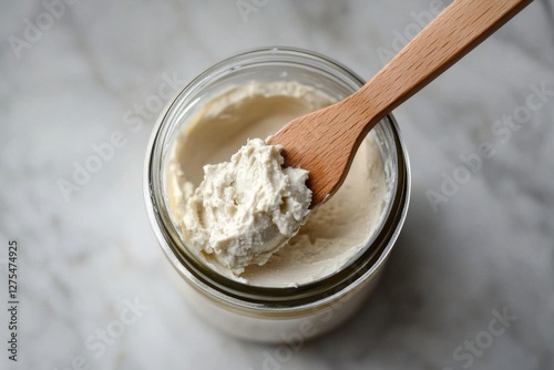 Creamy Homemade Dairy Spread in a Jar photo