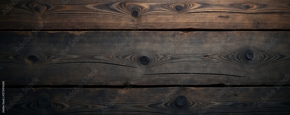 Naklejka premium Weathered barn wood texture in shades of brown and gray, background, rustic