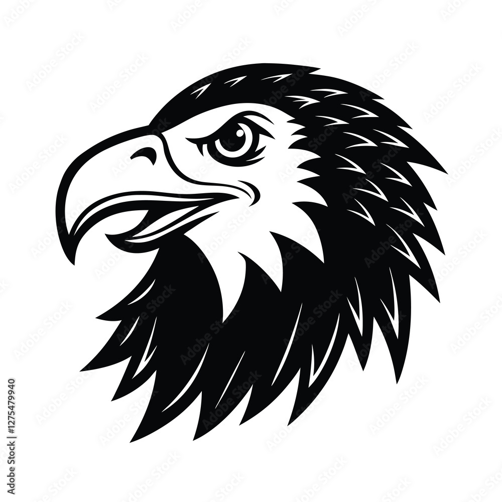 Obraz premium eagle head vector illustration