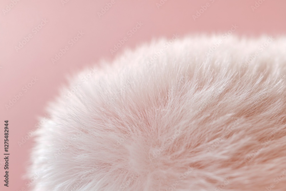 Soft Pink Faux Fur Texture Closeup Soft Pink Faux Fur Texture Closeup