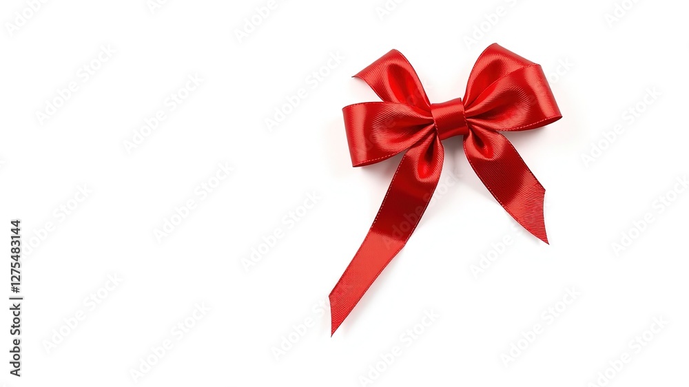 Red Bow Isolated, Bright, Sharp, High-Quality AI Photo Red Bow Isolated, Bright, Sharp, High-Quality AI Photo