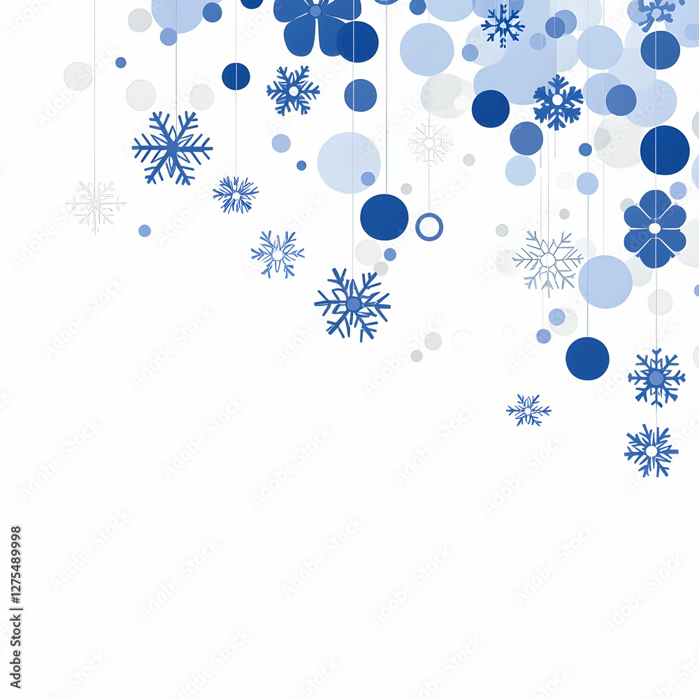 Fototapeta premium Abstract Winter Background Illustration