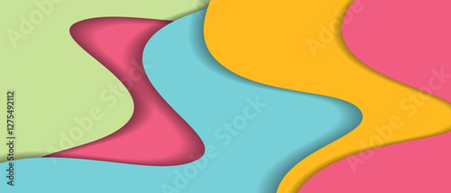 Unique and colorful vector background with a fluid and dynamic composition, ideal for posters, flyers, and social media graphics