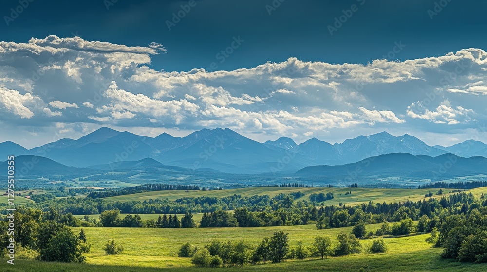 Naklejka premium Panorama of Mountains 