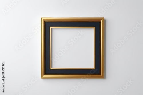 arafed picture of a picture frame on a wall with a white background photo