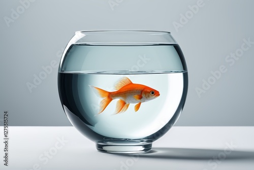 Wallpaper Mural there is a fish in a bowl that is sitting on a table Torontodigital.ca