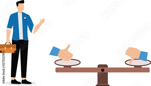 Like and dislike balance concept