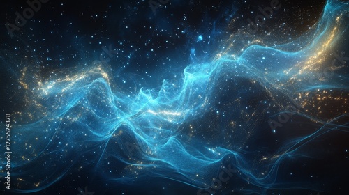 Breathtaking Digital Artwork of Pulsating Waves and Vibrant Colors