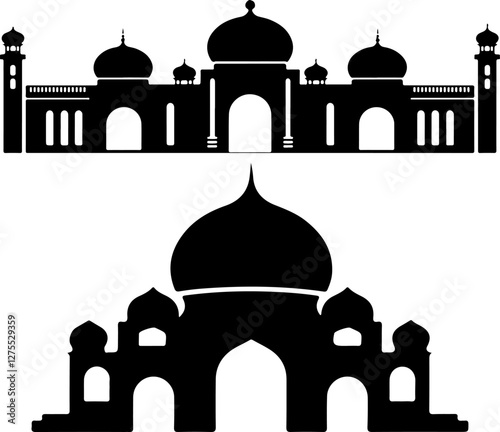 taj mahal vector illustration