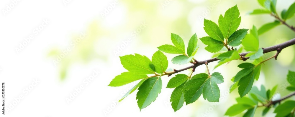 Fresh Zanthoxylum limonella Alston branches on white background, zanthoxylum, branch Fresh Zanthoxylum limonella Alston branches on white background, zanthoxylum, branch