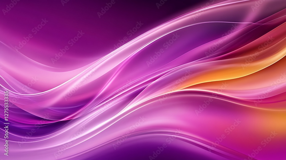 Abstract Purple and Orange Wave Design Abstract Purple and Orange Wave Design