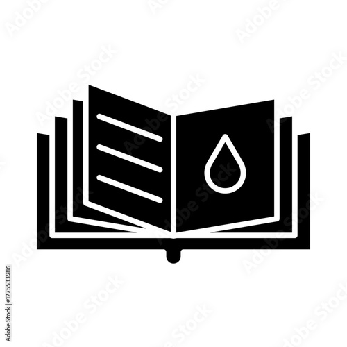 Water filter education icon