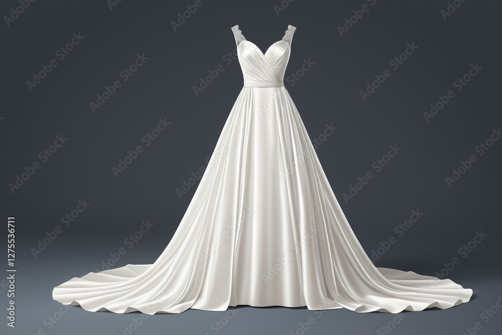 arafed white wedding dress on a mannequin stand arafed white wedding dress on a mannequin stand