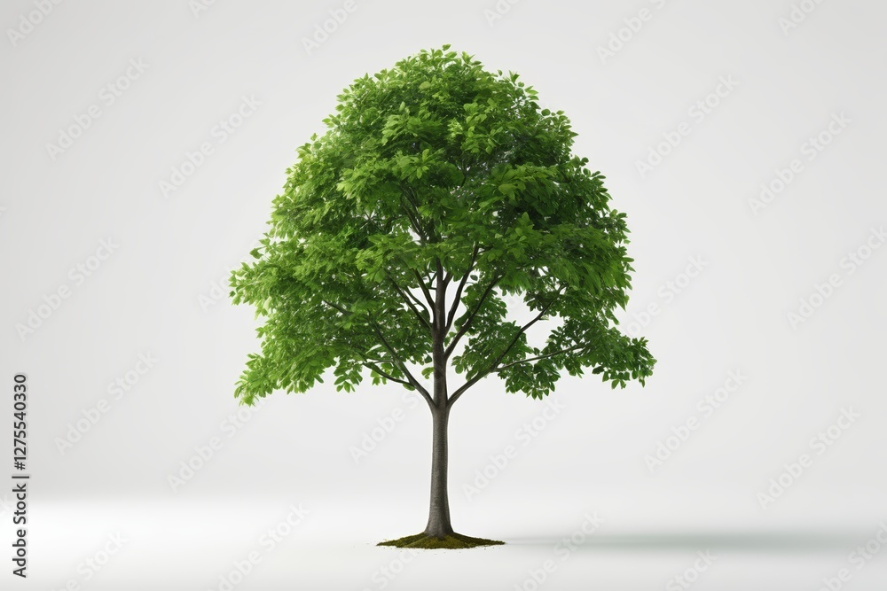 arafed tree with green leaves on a white background arafed tree with green leaves on a white background