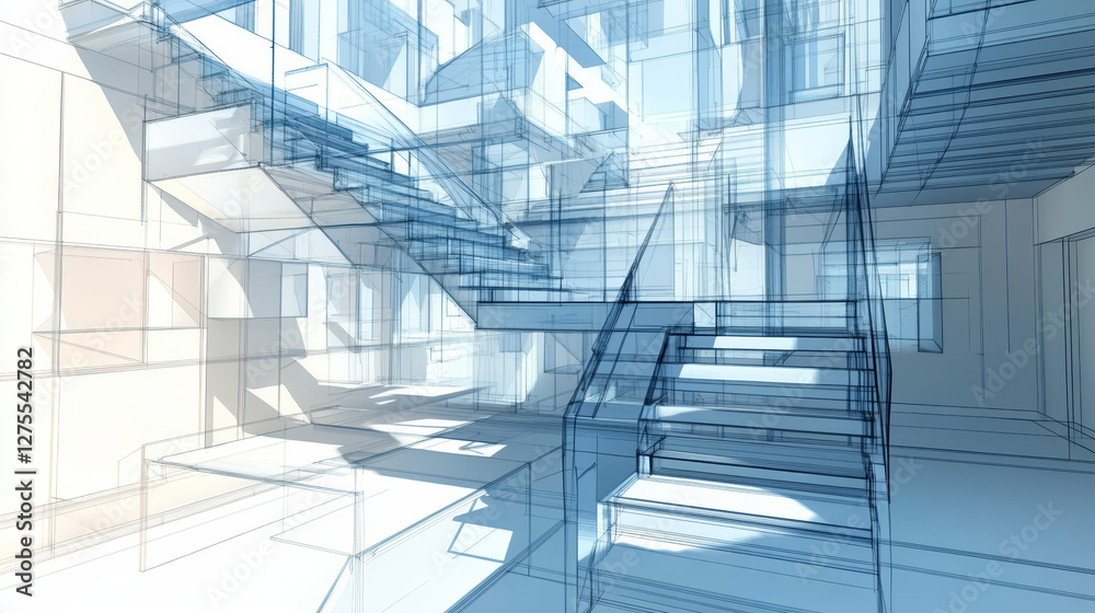 Obraz premium Choose the Right Software SketchUp: Known for its user-friendly interface, SketchUp allows you to create and visualize office spaces in 3D.