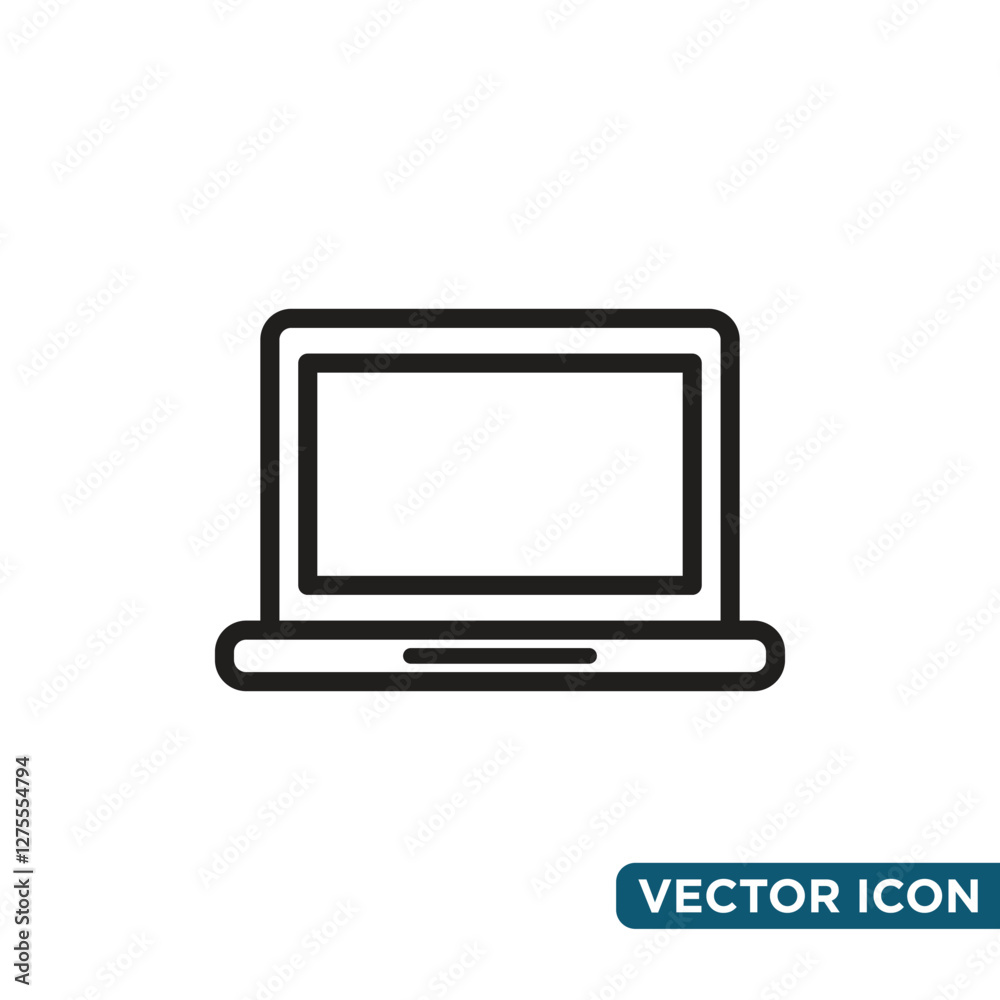 Simple Laptop Icon Design Template Simple Laptop Icon Design Template