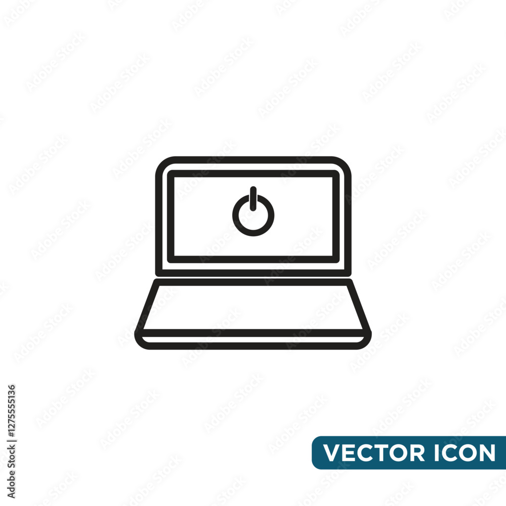 Simple Laptop Icon Design Template Simple Laptop Icon Design Template