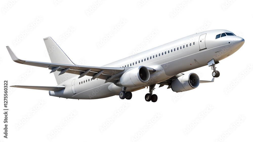 airplane isolated on transparent white background, clipping path airplane isolated on transparent white background, clipping path